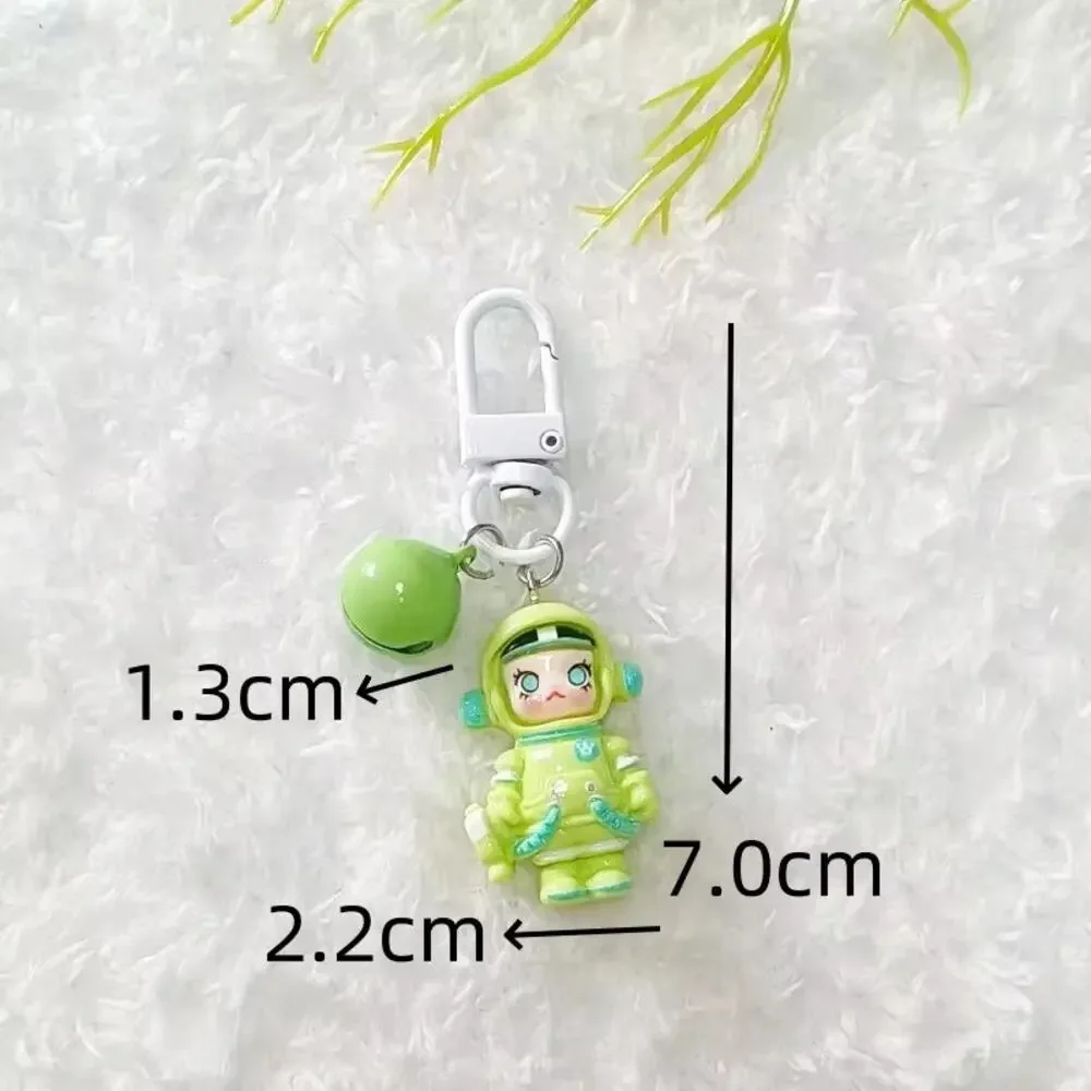Skull Panda Phone Charm Keychain - Green-3F0-8
